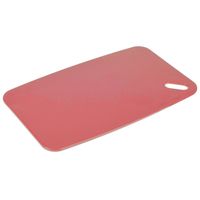 Snijplank voor keuken/voedsel - rood - Kunststof - 35 x 24 cm