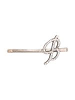 Blumarine barrette à logo ornée de cristaux - Argent