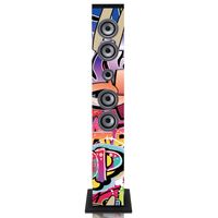 Speaker toren met Bluetooth®, FM Radio, USB- en SD speler Ices Multi kleuren - thumbnail