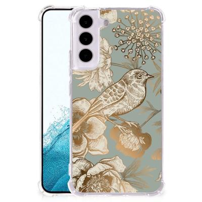 Case voor Samsung Galaxy S22 Vintage Bird Flowers