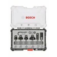 Rand- en kantfreesset, 8 mm schacht, 6-delig Bosch Accessories 2607017469 - thumbnail