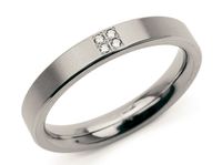 Boccia 0120-01 Ring Titanium-Diamant zilverkleurig 3,2 mm 4 x 0,02 crt Maat 48 Boccia 0120-01 Ring Titanium-Diamant zilverkleurig 3,2 mm 4 x 0,02 crt Maat 48