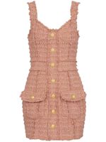 Balmain robe en tweed à bords francs - Rose - thumbnail