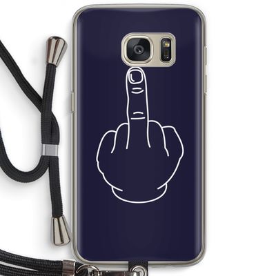 F**k U: Samsung Galaxy S7 Transparant Hoesje met koord