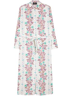 ETRO robe-chemise à fleurs - Blanc