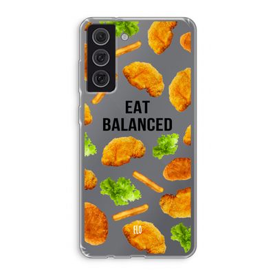 Eat Balanced: Samsung Galaxy S21 FE Transparant Hoesje