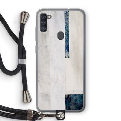 Meet you there: Samsung Galaxy A11 Transparant Hoesje met koord