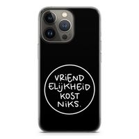 Vriendelijkheid: iPhone 13 Pro Transparant Hoesje