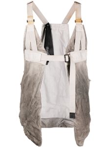 Boris Bidjan Saberi gilet à fermeture à boucle - Gris
