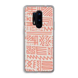 Marrakech Pink: OnePlus 8 Pro Transparant Hoesje