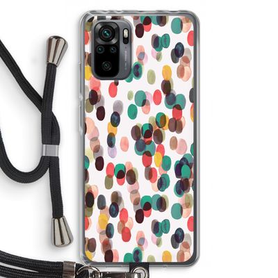 Tropical Dots: Xiaomi Redmi Note 10 Pro Transparant Hoesje met koord