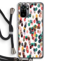 Tropical Dots: Xiaomi Redmi Note 10 Pro Transparant Hoesje met koord