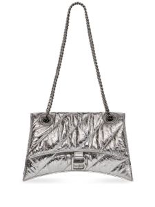 Balenciaga sac porté épaule Crush à bride en chaîne - Argent