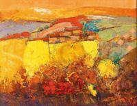 Kunstdruk Madjid - Rapsfeld 90x70cm