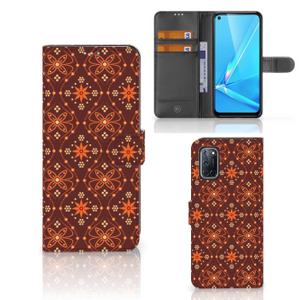 OPPO A72 | OPPO A52 Telefoon Hoesje Batik Brown