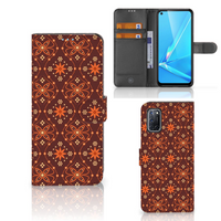 OPPO A72 | OPPO A52 Telefoon Hoesje Batik Brown - thumbnail