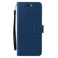Basey Samsung Galaxy A35 5G Hoesje Book Case Kunstleer Cover Hoes - Donkerblauw
