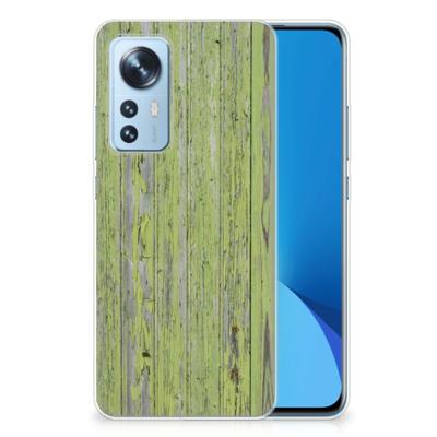 Xiaomi 12 | 12X | Bumper Hoesje | Green Wood