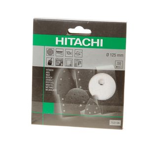 Schuurschijf D.125 K150 Velcro wit (10 st)