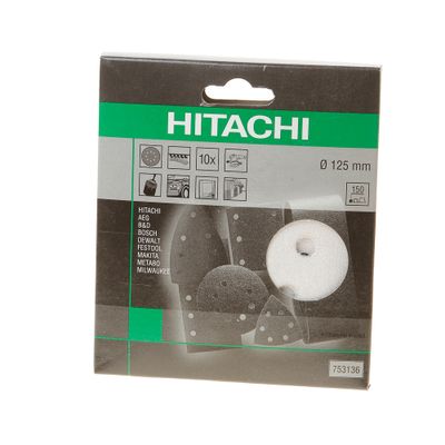 Schuurschijf D.125 K150 Velcro wit (10 st)