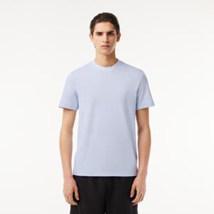 Lacoste Piqué Jacquard T-Shirt Heren Lichtblauw - Maat S - Kleur: Lichtblauw | Soccerfanshop