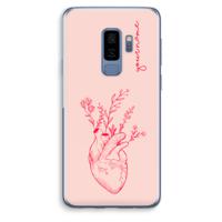 Blooming Heart: Samsung Galaxy S9 Plus Transparant Hoesje - thumbnail