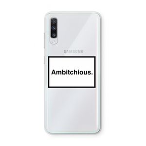 Ambitchious: Samsung Galaxy A70 Transparant Hoesje