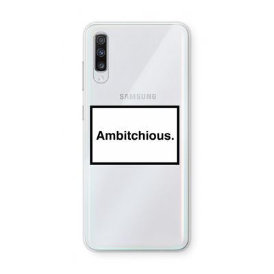 Ambitchious: Samsung Galaxy A70 Transparant Hoesje