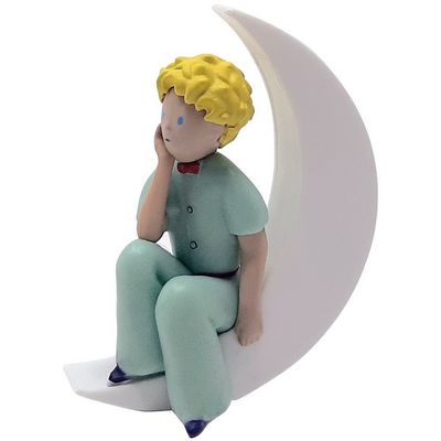 The Little Prince: The Little Prince Sitting on the Moon Figure