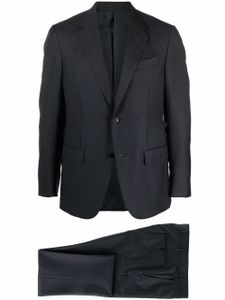 Zegna costume à simple boutonnage - Noir