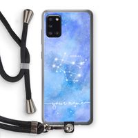 Sterrenbeeld - Licht: Samsung Galaxy A31 Transparant Hoesje met koord