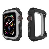 Smart Watch schokbestendig twee kleur beschermende case voor Apple Watch serie 3 42mm (zwart grijs)