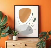 Artistieke wanorde poster abstract