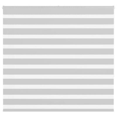 VidaXL Zebra rolgordijn 155x150 cm stofbreedte 150,9 cm lichtgrijs