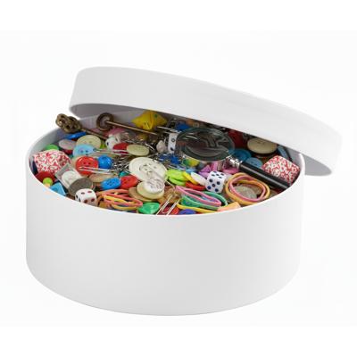 Ronde witte hobby knutsel doos - dozen van karton - 12.5 x 5 cm - Hoedendoos - cadeauverpakking Ronde witte hobby knutsel doos - dozen van karton - 12.5 x 5 cm - Hoedendoos - cadeauverpakking