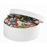 Ronde witte hobby knutsel doos - dozen van karton - 12.5 x 5 cm - Hoedendoos - cadeauverpakking Ronde witte hobby knutsel doos - dozen van karton - 12.5 x 5 cm - Hoedendoos - cadeauverpakking