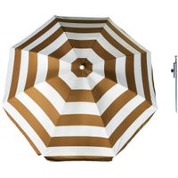 Parasol - goud - D140 cm - incl. draagtas - parasolharing - 49 cm - thumbnail