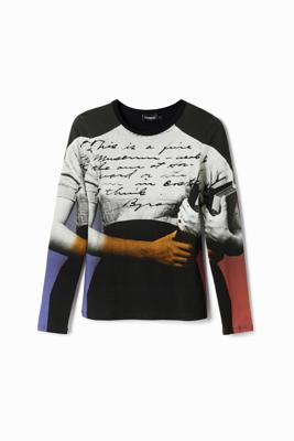 T-shirt lichaam tekst - BLACK - M