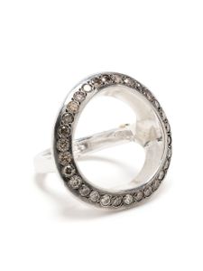 Rosa Maria bague pavée de diamants - Argent