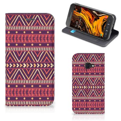 Samsung Galaxy Xcover 4s | Hoesje met Magneet | Aztec Paars