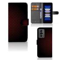 Xiaomi Poco F5 Pro | Telefoon Hoesje | Geruit Rood | Portemonnee hoesje