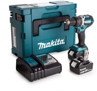 Makita dhp484rtj accuklopboormachine 18v 5,0ah li-ion (2st), snellader, mbox