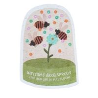 Kaart met Bloemzaadjes Biologisch