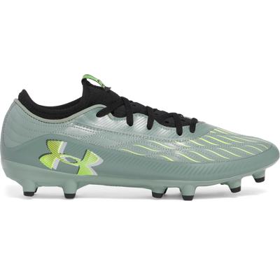 Under Armour Magnetico Select 4.0 Gras Voetbalschoenen (FG) Lichtgroen Neongeel Zwart