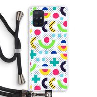 8-bit N°1: Samsung Galaxy A71 Transparant Hoesje met koord
