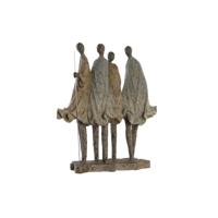 Decoratieve figuren DKD Home Decor Afrikaanse Hars Multicolour (33,5 x 14,5 x 41 cm)