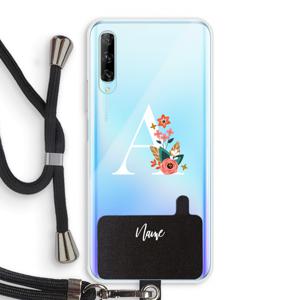 Pink Bouquet: Huawei P Smart Pro Transparant Hoesje met koord