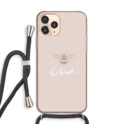 Be(e) kind: iPhone 11 Pro Transparant Hoesje met koord