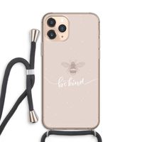 Be(e) kind: iPhone 11 Pro Transparant Hoesje met koord