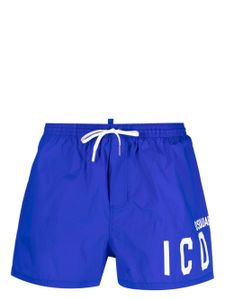 DSQUARED2 short de bain à taille ajustable - Bleu